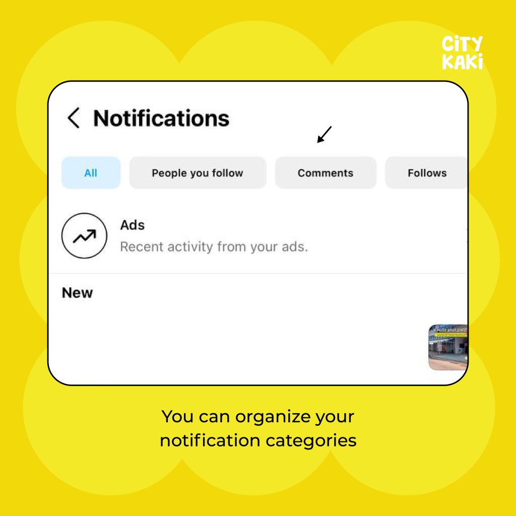 Organize your Instagram notifications